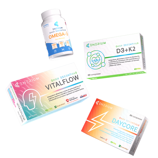 Longevity & Energy Stack — VitalFlow + DayCore + Omega-3 + D3+K2